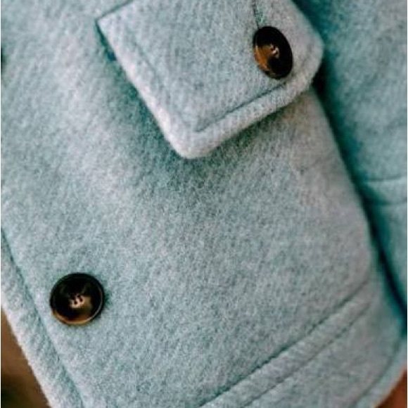 🦄NWOT Sezane Leo Coat with Cozy High Collar Sz6 - Picture 6 of 15